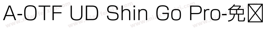 A-OTF UD Shin Go Pro字体转换